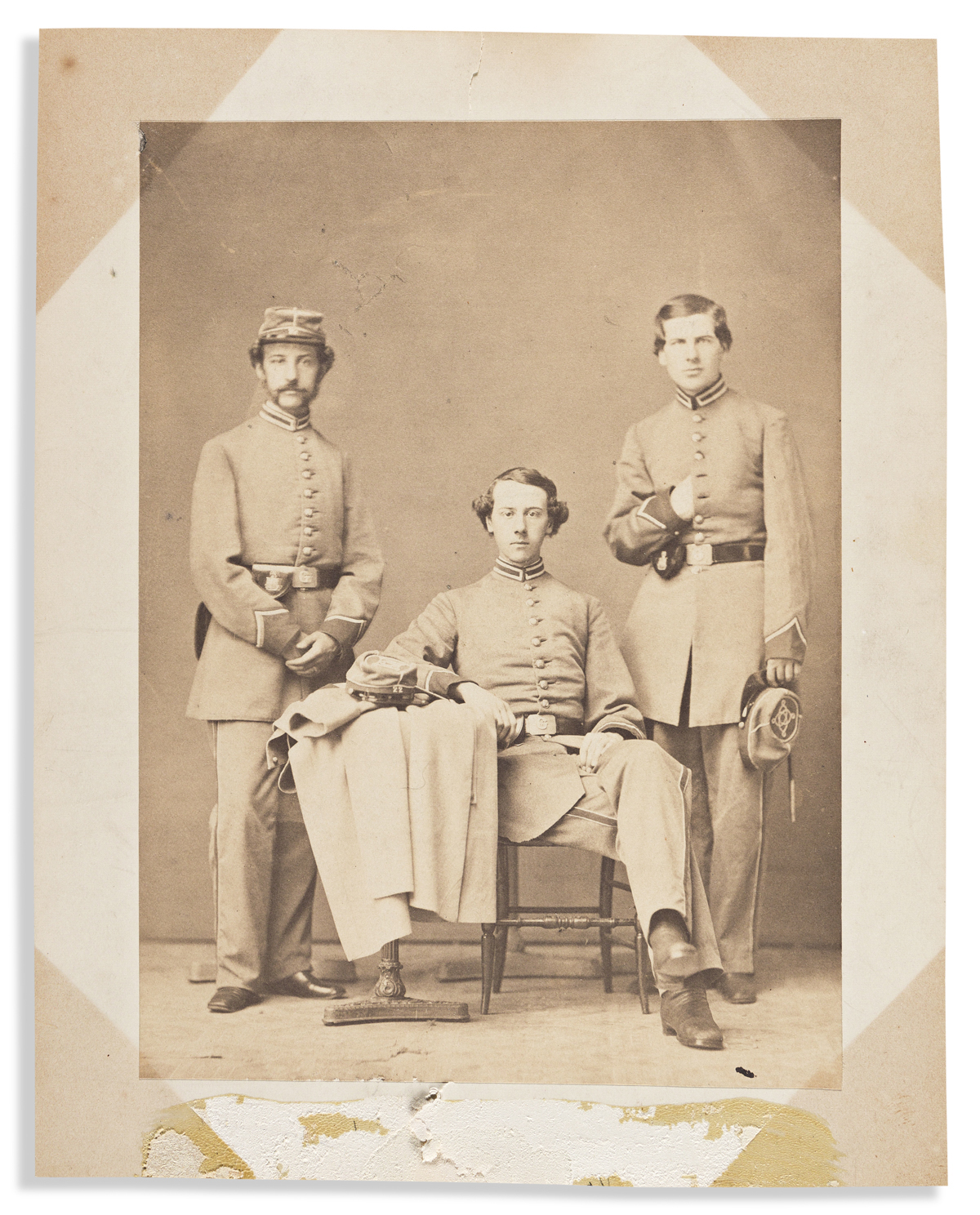 (CIVIL WAR--NEW YORK.) Portrait said to be the Hyde brothers of 22nd Regiment, New York National Guard.